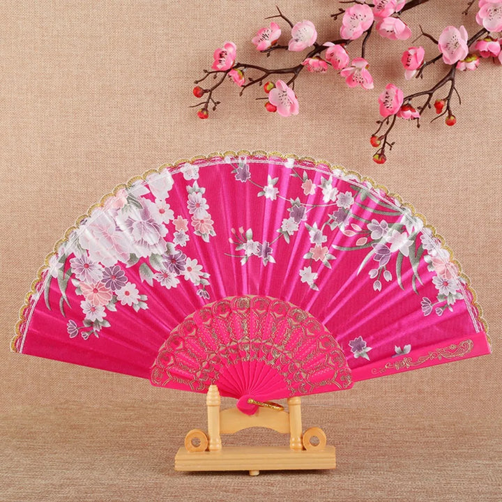 Éventail Japonais Classique Rose