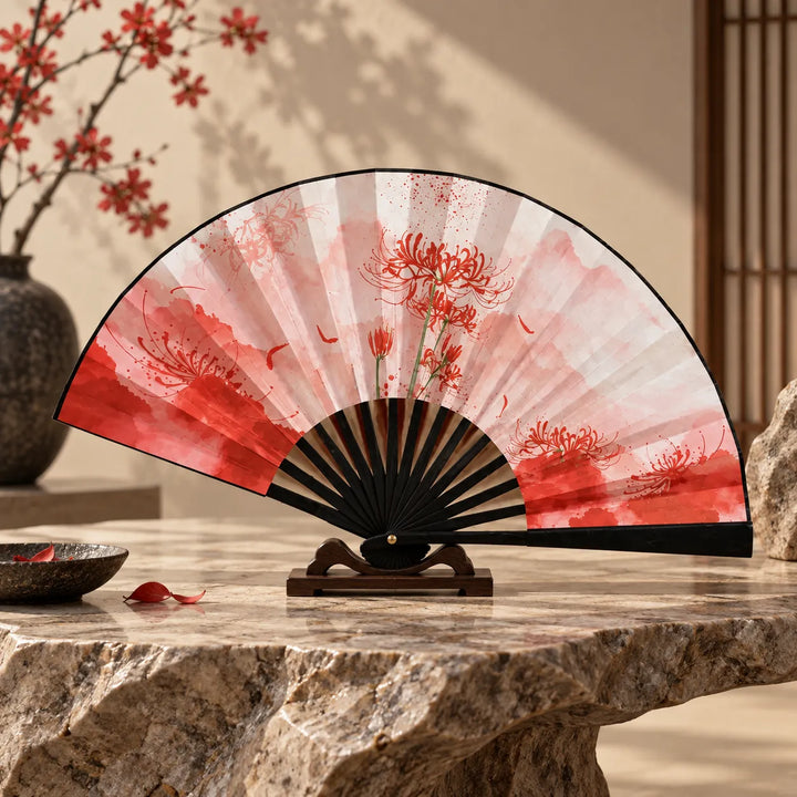 Éventail Japonais Higanbana Beau