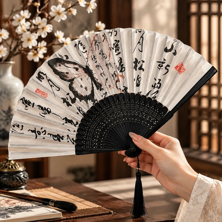 Éventail Japonais Papillon