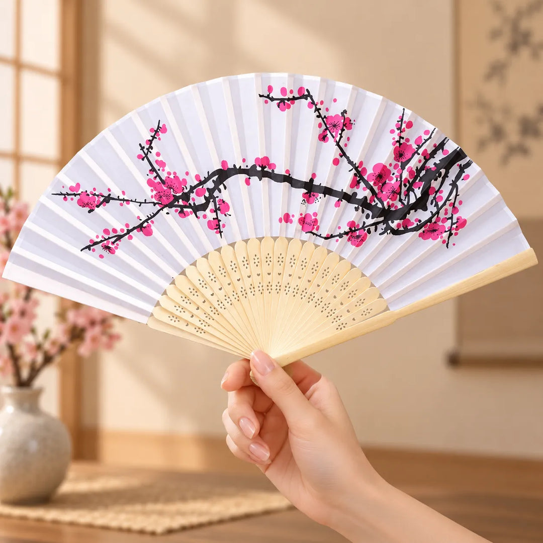 Éventail Japonais Pliant Sakura Beau