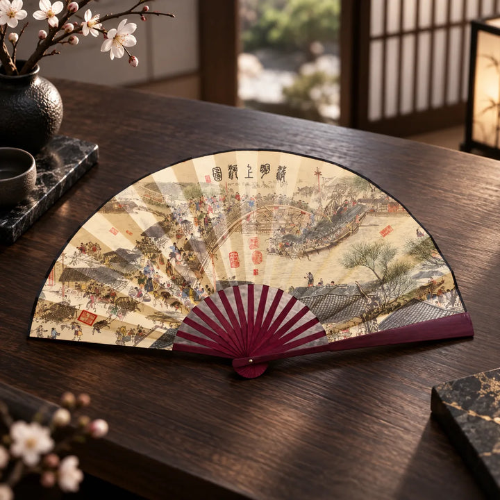 Éventail Japonais Rétro Original