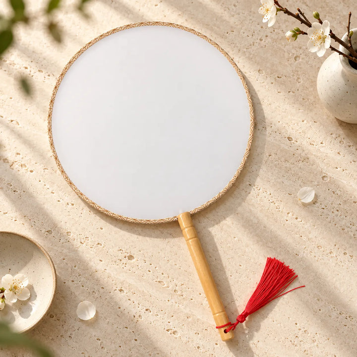 Éventail Japonais Rond Personnalisable Pratique