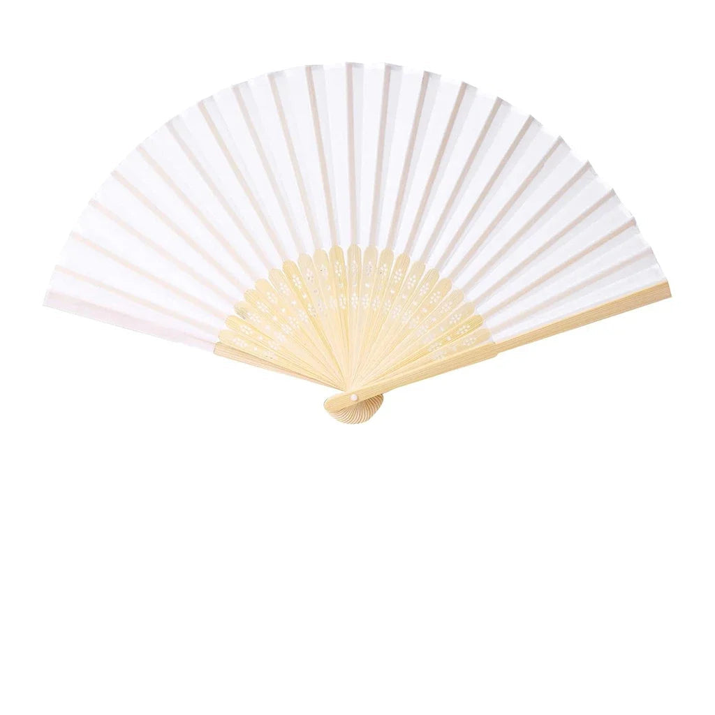 Éventail Personnalisable Coloré blanc
