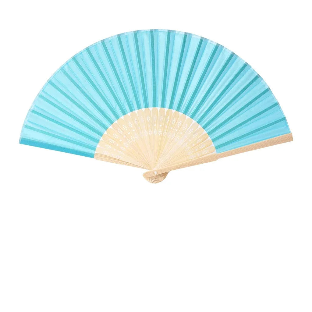 Éventail Personnalisable Coloré bleu 