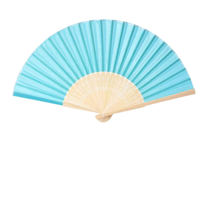 Éventail Personnalisable Coloré bleu 