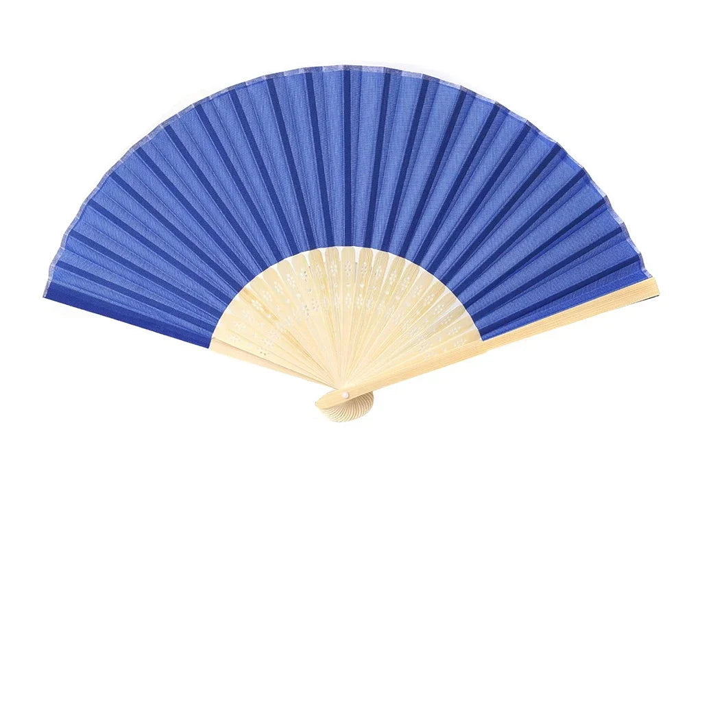 Éventail Personnalisable Coloré bleu foncé