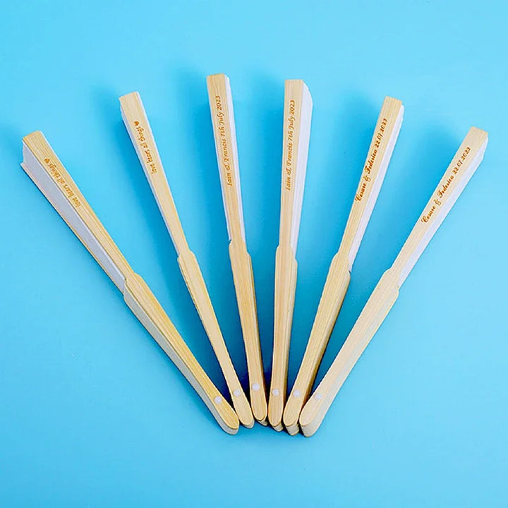 Éventail Personnalisable Coloré en Bambou chic