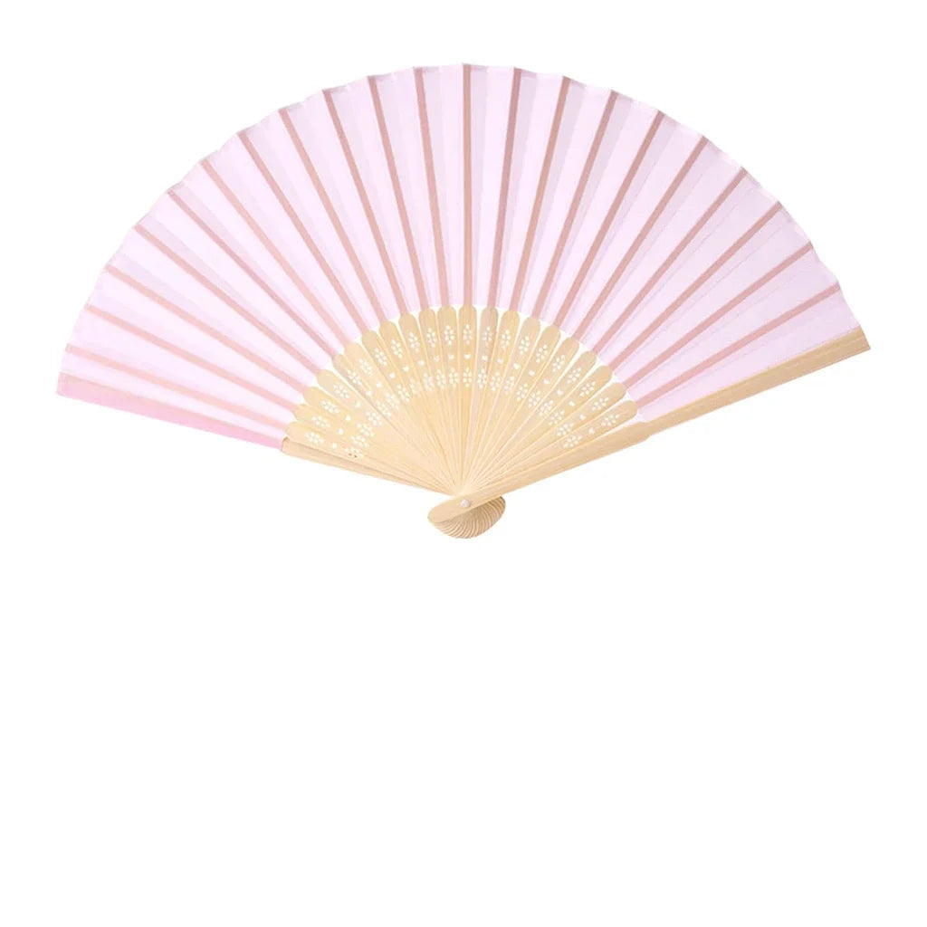 Éventail Personnalisable Coloré rose clair