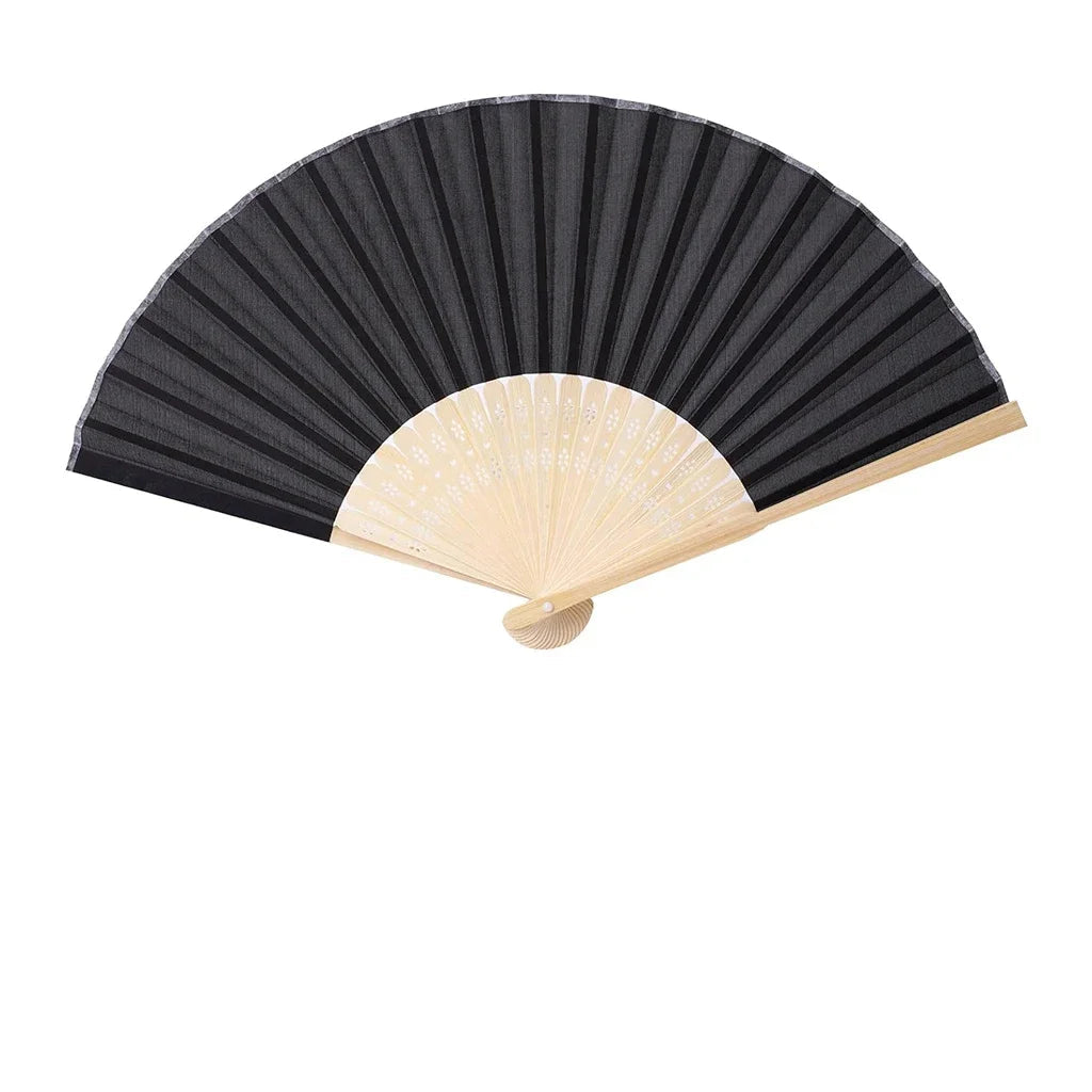 Éventail Personnalisable Coloré rose noir