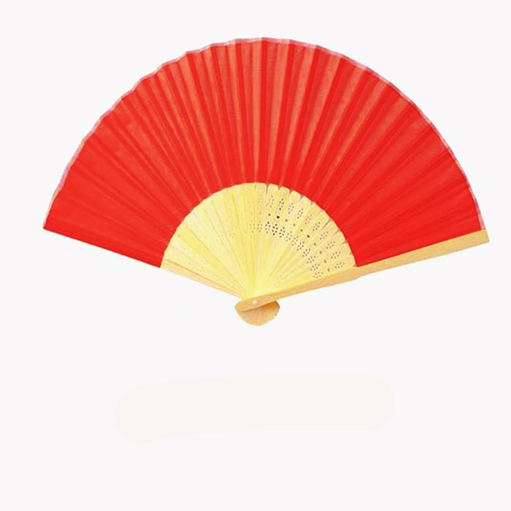 Éventail Personnalisable Coloré rouge.