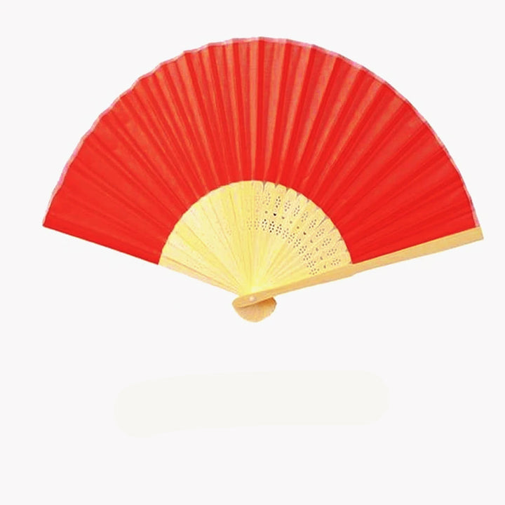 Éventail Personnalisable Coloré rouge.