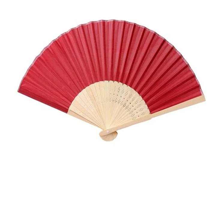 Éventail Personnalisable Coloré rouge