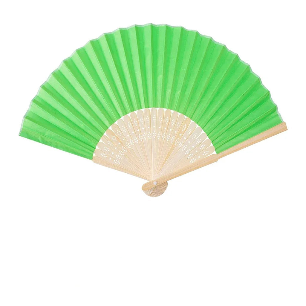 Éventail Personnalisable Coloré vert