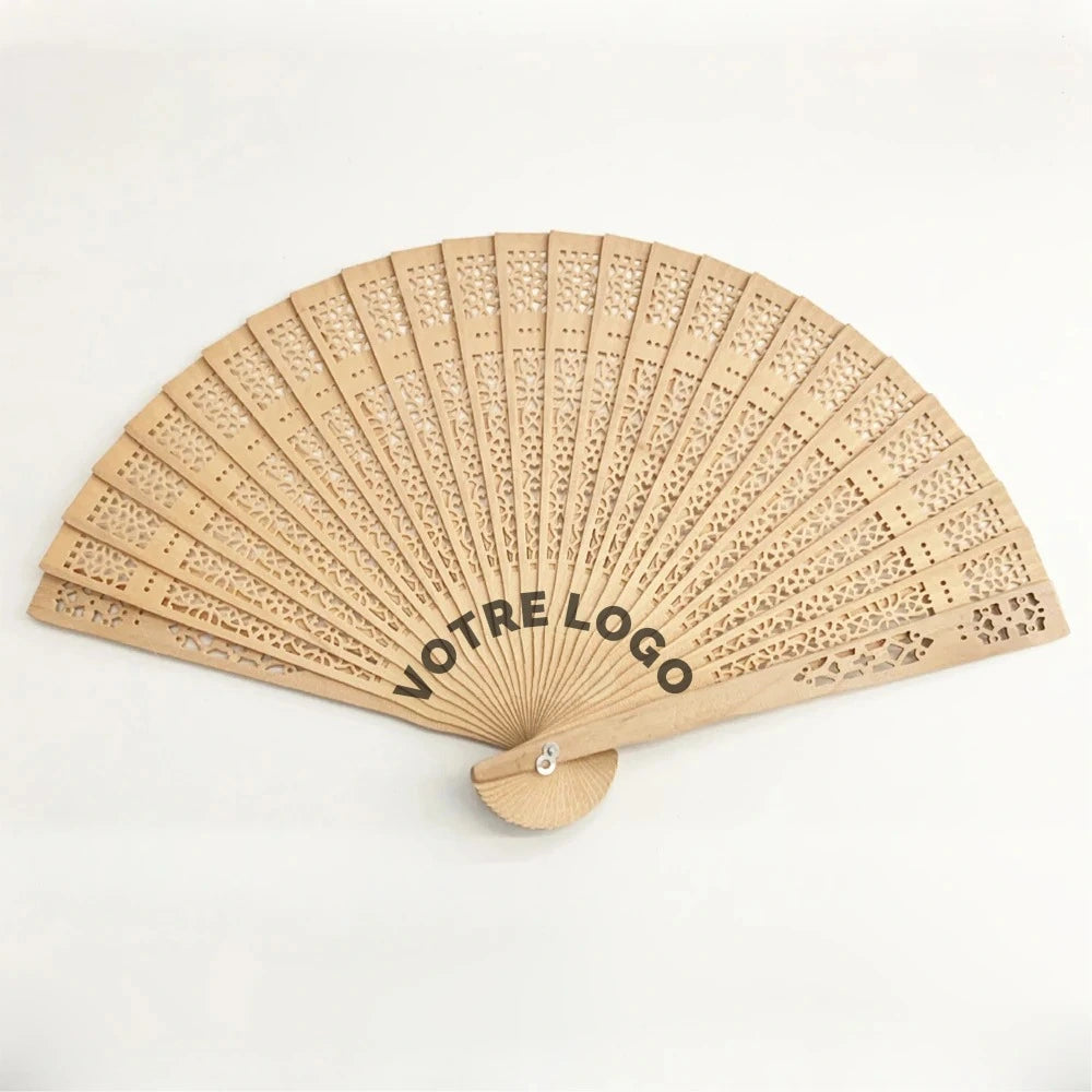 Éventail Personnalisable en Bois.