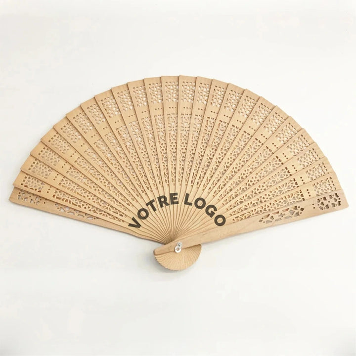 Éventail Personnalisable en Bois.