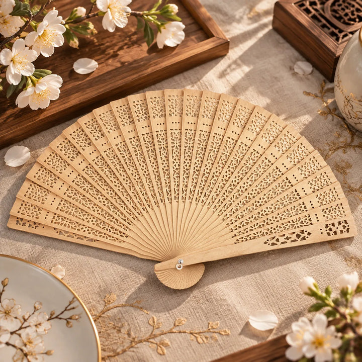 Éventail Personnalisable en Bois