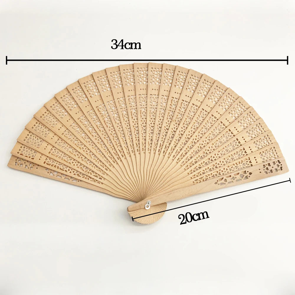 Éventail Personnalisable en Bois tendance