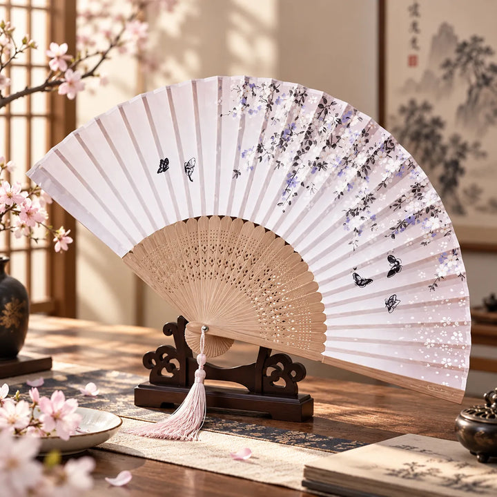 Éventail japonais traditionnel Beau