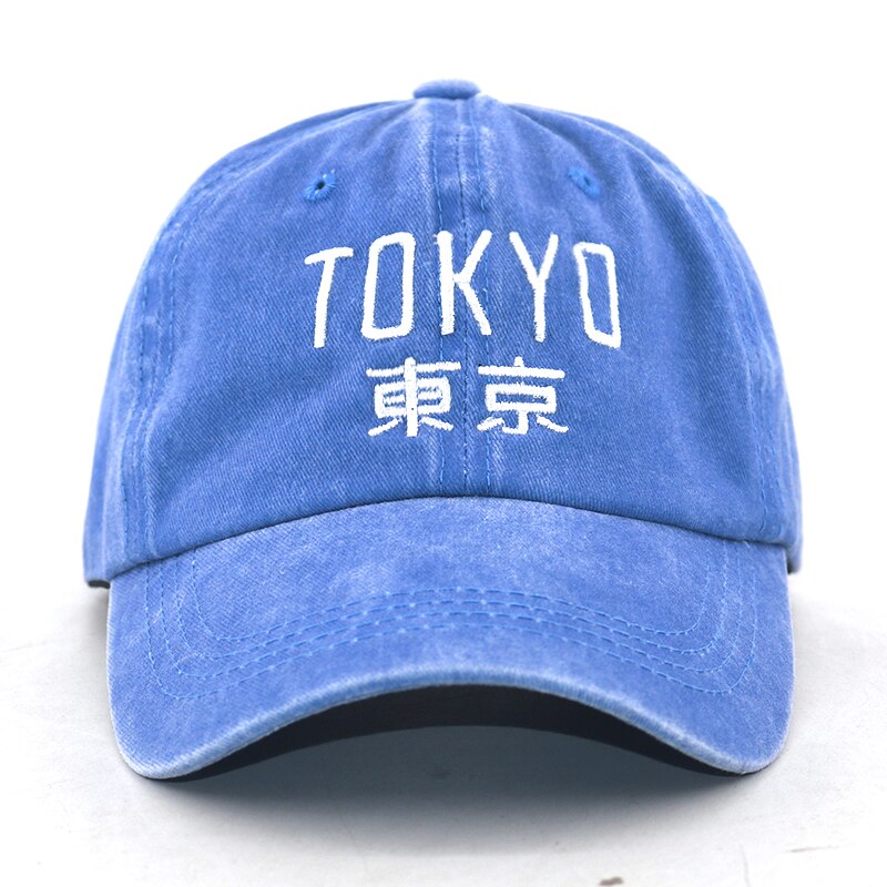 Casquette en Japonais Bleu