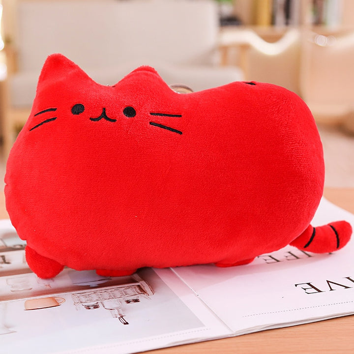 Coussin Chat Kawaii Rouge