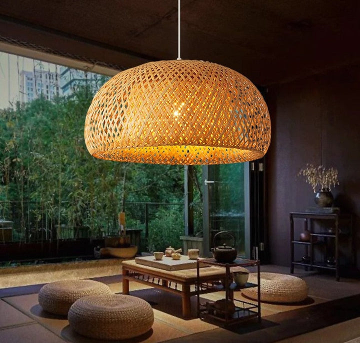 Lampe Suspendue en Bambou