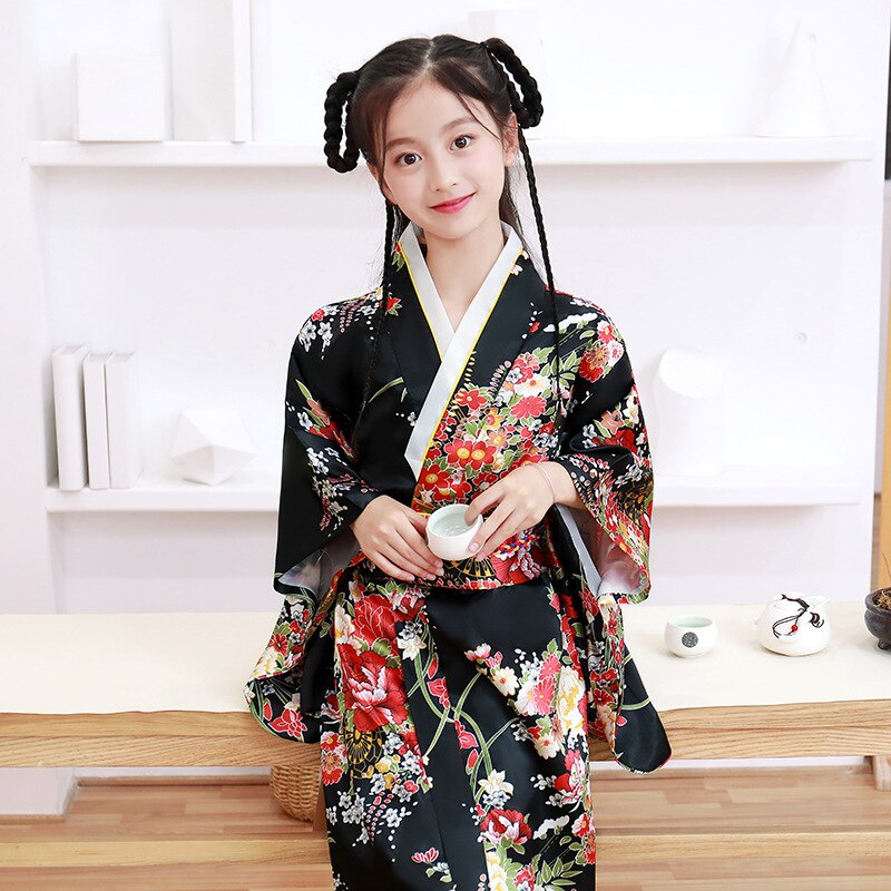 Robe Japonaise Enfant noir