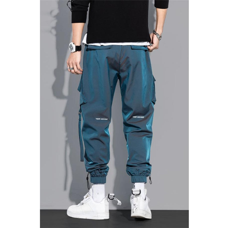 Pantalon Cargo Techwear bleu