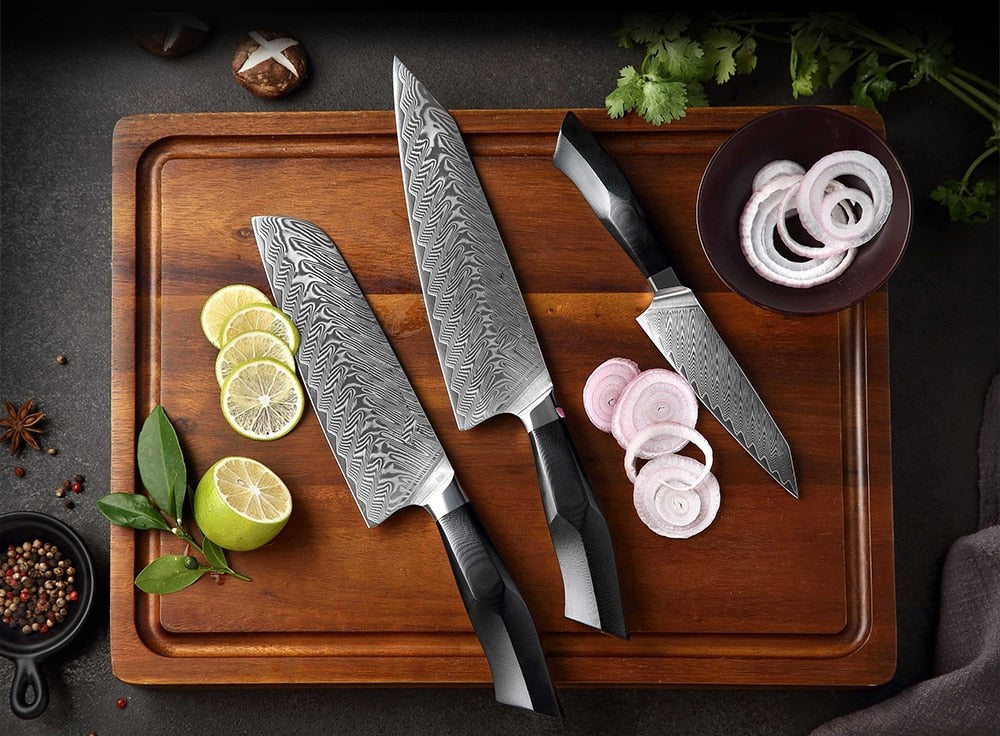 Set de Couteau de Cuisine Japonais Tranchant