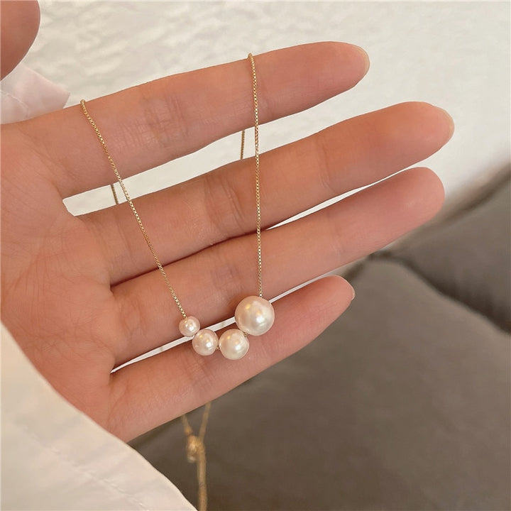 Collier Japonais à Trois Perles Traditionnelle
