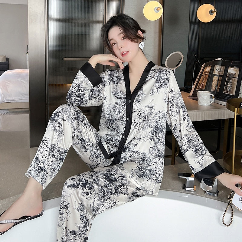 Pyjama Japonais Femme Blanc